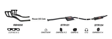 Redback Exhaust 2 1/2" Complete System for Holden Caprice (06/1999 - 07/2004), Statesman (06/1999 - 07/2004) - Brixton 4x4 - Buy Online Now!